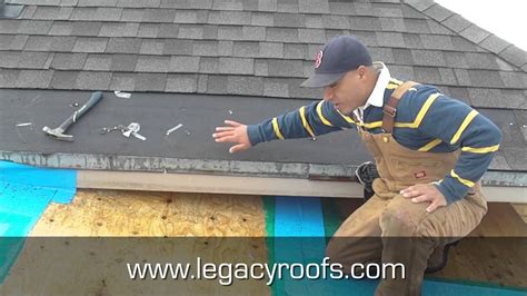 tying metal roof to shingle